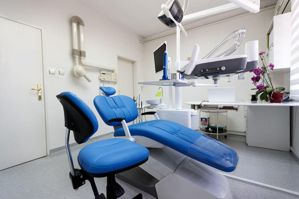 Orthodontic chair.