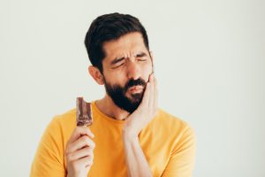 Man With Sensitive Tooth