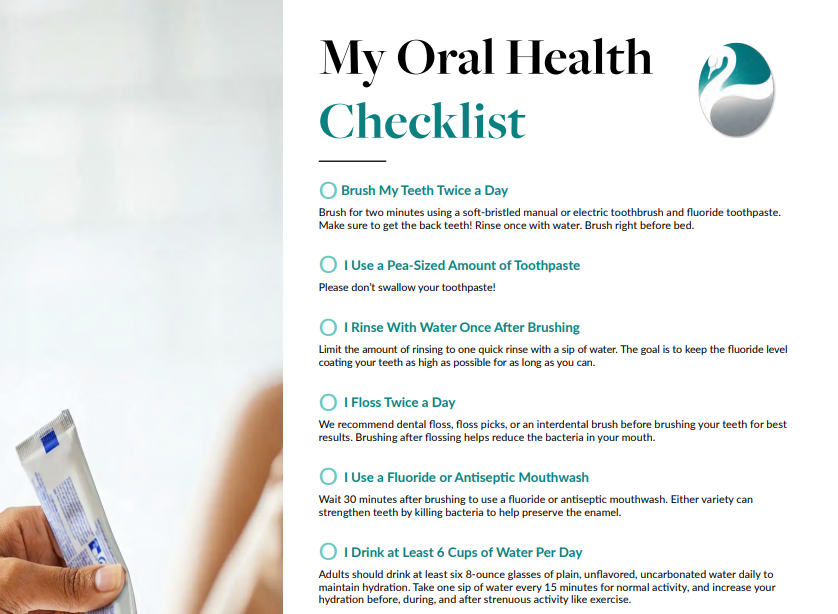 Oral Hygiene Checklist Image