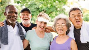 Group of Smiling Senior Adults